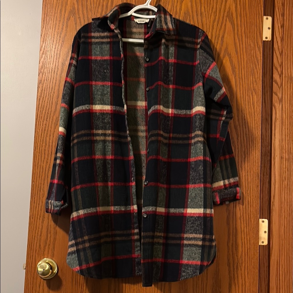 ADORA Red and Green Utility Jacket